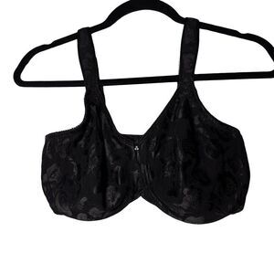 WACOAL 36DDD Awareness 85567 Full Coverage Seamless Black Underwire Support